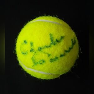 Charlie Pasarell signed Wilson tennis ball ATP hall of fame